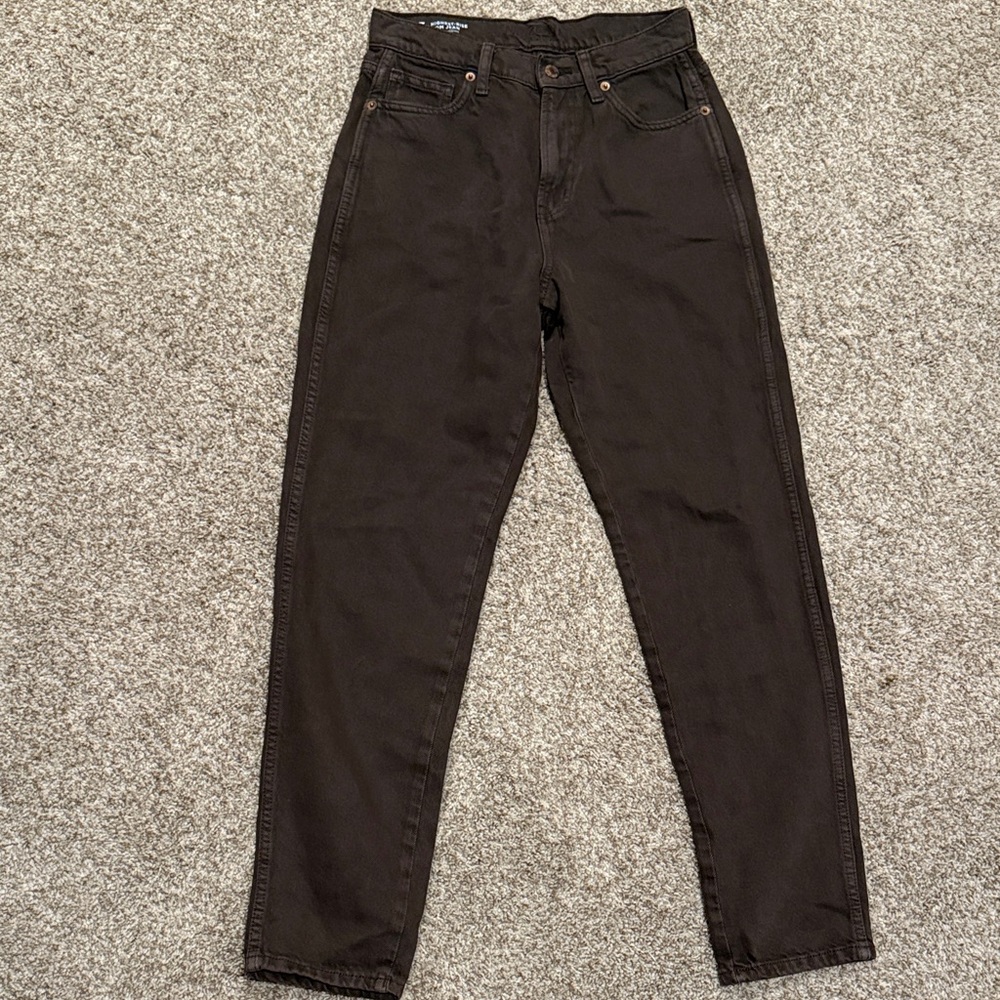 Brown High-Waisted Mom Jean Arizona Jean Co.